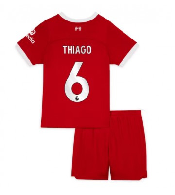Liverpool Thiago Alcantara #6 Koszulka Podstawowych Dziecięca 2023-24 Krótki Rękaw (+ Krótkie spodenki)